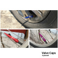 R-EP Tire Valve Caps 4pcs Universal Fits for Car Motorcycle Bike Wheel Tires Valves Tyre Stem Cap Air Cap Airtight Cover