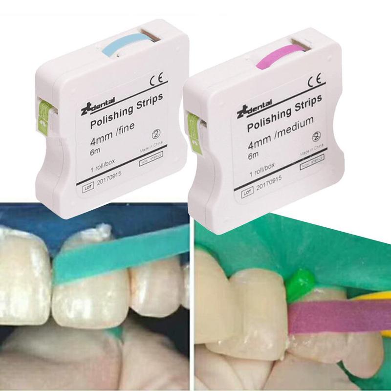 Dental Polishing Strip 4mm Resin Tooth Interdental Sanding Grinding Dental Tool Dentist Material Teeth Whitening 1 Roll