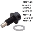 M10*1.25,m10*1.5,M12*1.5, M14*1.5, M18*1.5 ALUMINUM Magnetic Oil Drain Bolt Oil Sump drain plug nut Oil Drain Plug Magnetic