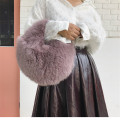 Top Grade Real Fox Fur Shoulder Bags New Winter Handbag Korean winter Fashion Ladies messenger Bag Crossbody Flap Bags