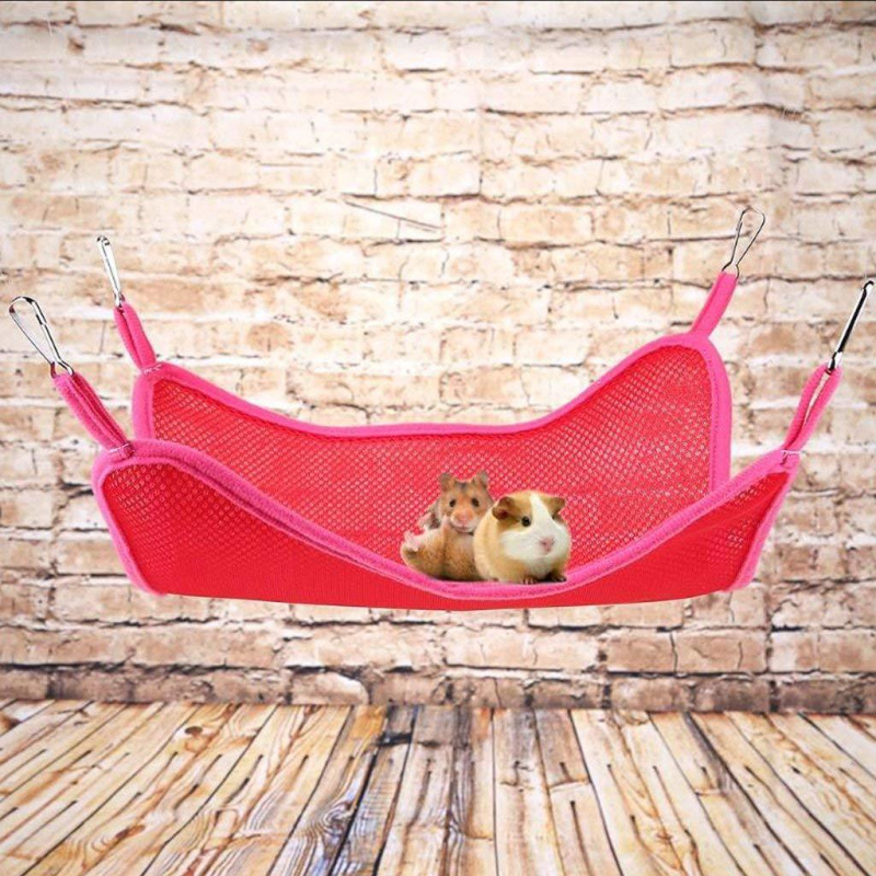 Hamster Nest Mesh Ferret Rabbit My Neighbor Totoro Breathable Mesh Bed Swing Toy Winter Comfortable Sleeping Pet Bed Accessories