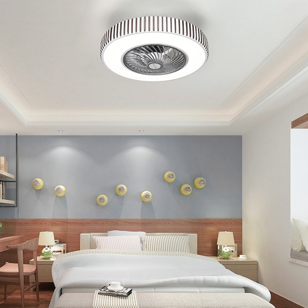 55cm led ceiling fan lamps with lights remote control ventilator lamp Silent Motor bedroom decor fans