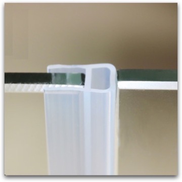 Draught Excluder Silicone Sealing Strip Sliding Sash Glass Shower Door Window Collision Avoidance Gasket 6mm 8mm 10mm 12mm x 5m