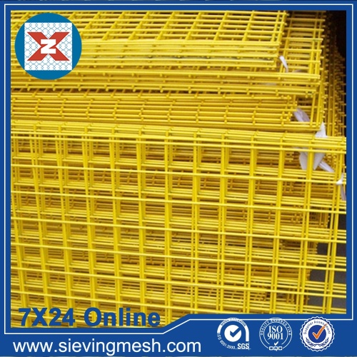 Yellow PVC Coated Welded Wire Mesh wholesale