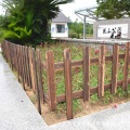 Wood Picket Garden Fence Rot Proof DIY Garden Lawn Fence Edging Fencing Outdoor Anticorrosive Wooden Fence For Outdoors