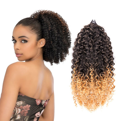Afro Kinky Curly Ombre Drawstring Synthetic Ponytails Supplier, Supply Various Afro Kinky Curly Ombre Drawstring Synthetic Ponytails of High Quality