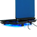 High Quality LED laptop cooler 17 inch 5 fans 2 USB Laptop Cooling Pad Notebook Stand Cooler silence fits 14- 17"