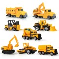 8pcs/set Mini Alloy Engineering Car Tractor Toy Dump Truck Classic Model Vehicle Educational Toys for Boys Children