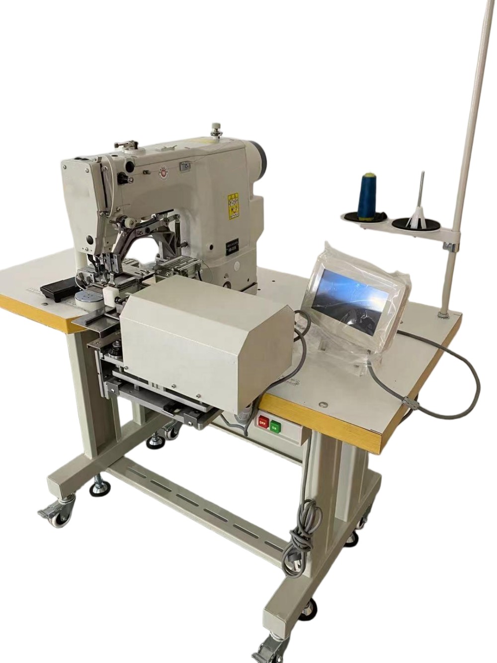 HM-430W Single Needle Automatic Computer Sewing Machine Flat-Bed with Core Engine Motor Components for Backpack Belts Making (2)