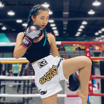 Women MMA Shorts Kickboxing Combat Fight Grappling Short Girls Tiger Boxeo Boxing Pants Kid Men's Muay Thai Crossfit Boxe Trunks