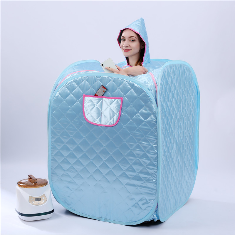 Mini Foldable Sauna Portable Steam Sauna Spa capsule With 2020 New New Style 2.8L 1500W Steam Generator