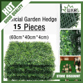 15 pcs Artificia Boxwood Hedge Artificial Plant Mat/Wallboard Decoration Suitable For Indoor And Outdoor Wall Style Carpet