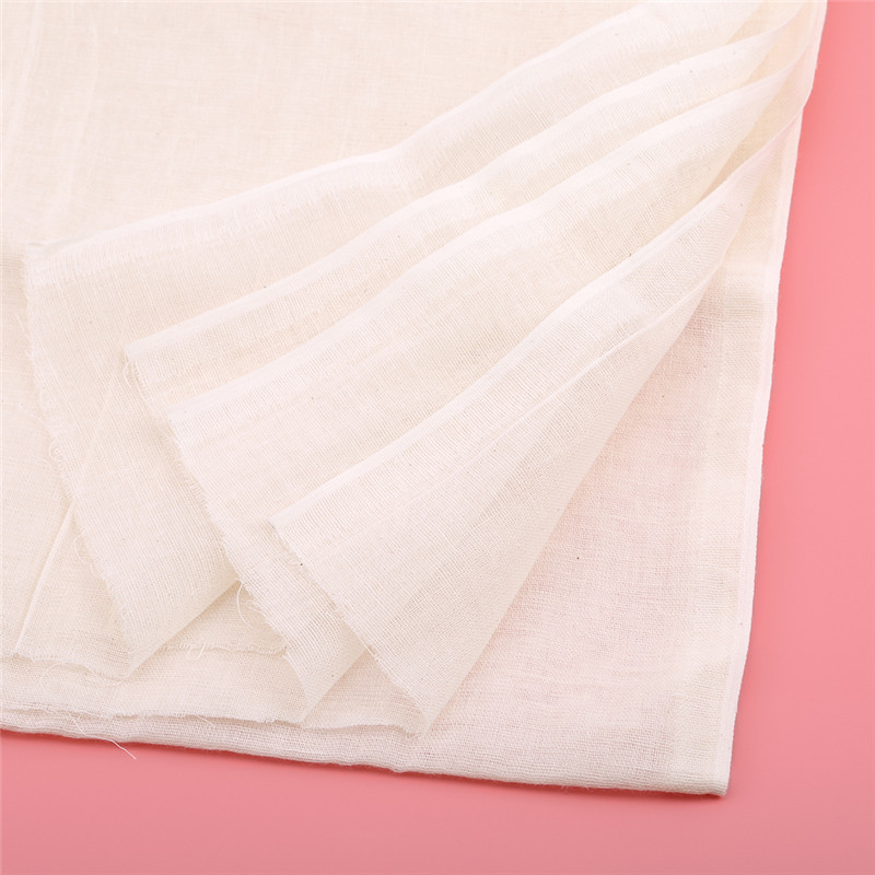 Cheesecloth Filter Cotton Cloth Cheesecloth Gauze Natural Breathable Bean Bread Soft Cloth Fabric Good Air Permeability