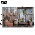 DAWNKNOW Wooden Cask Photography Background Wedding Photocall Wood House Photographic Backdrop Photo Studio Children lv2660