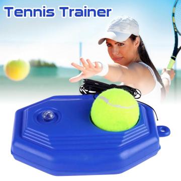 Tennis Trainer Rebounder Tennis Ball with Base Rubber Rope Solo Tennis Training Tool at Home