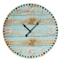 Wooden print derocative clock