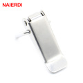 NAIERDI-J105 Cabinet Box Locks Spring Loaded Latch Catch Toggle 27*63 Iron Hasps For Sliding Door Window Furniture Hardware