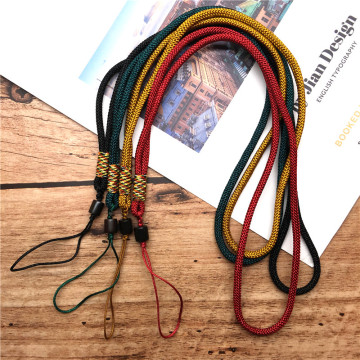 Braided neck rope Straps Mobile Phone Neck Strap Lanyard for key ID Card USB badge holder DIY Lariat Hang Rope