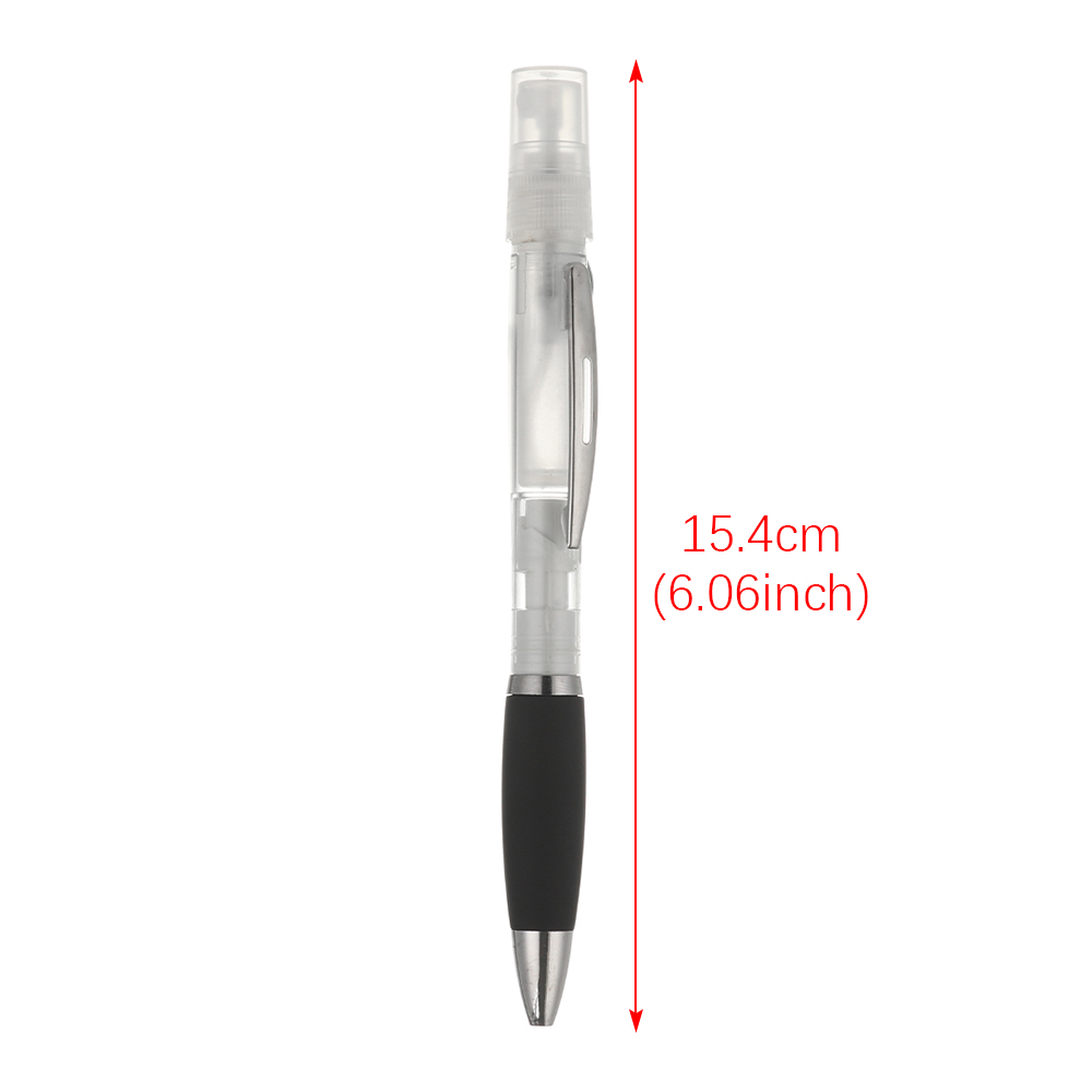 Portable Multifunction Spray Ballpoint Pen Plastic Disinfectant Pen with Mini Refillable Travel Perfume Bottle Stationery