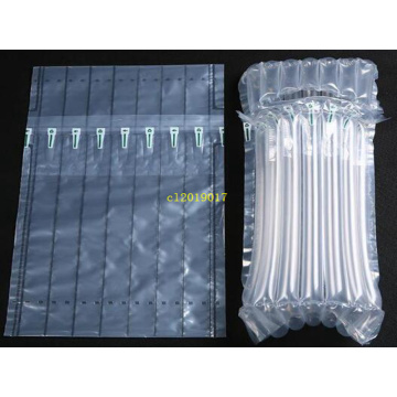 32*8cm Air Dunnage Bag Air Filled Protective Wine bottle Wrap Inflatable Air Cushion Column Wrap Bags with a fr