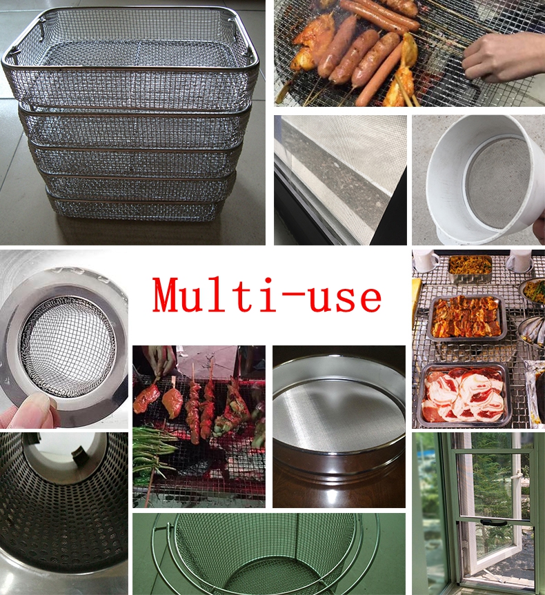 20"x40" Woven Wire 6-400 Mesh Insect Screen 304 Stainless Steel Filtration Grill Screen Metal Filter Repair Fix Mesh Tool Parts