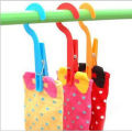 1pc Portable Convenient Home Laundry Travel Clothes Towels Hangers Socks Hook Towels Clips
