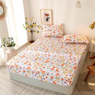 Bonenjoy 3 pc Mattress Cover For Double Bed hogar Bedding Linen With Pillowcase Floral Pattern Sheet On Rubber Band 180X200