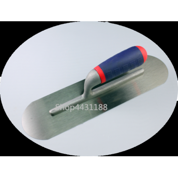 300*100mm Round head integrated molding Carbon steel Blade Plastic Handle Plaster Trowel Construction Concrete Spatula Tool