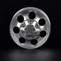 2pcs CNC Front&Rear Metal Alloy Wheel Rim For 1/14 Tamiya Tractor Truck RC Climbing Trailer Cargo Truck Car Component