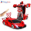 2.4Ghz Induction Transformation Robot Car 1:14 Deformation RC Car Toy led Light Electric Robot Models fightint Toys Gifts