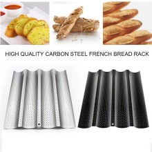 1pcs French Bread Baking Mold Bread Wave Baking Tray Nonstick Cake Baguette Mold Pans 2/3/4 Waves Bread Baking Tools