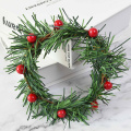 1Pc Christmas Decorations Creative Berries Stamen Wreath Door Hanging Ornament Scene Layout Christmas Wreaths Party Supplies