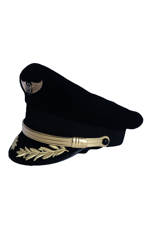 High Quality Upscale Pilot Cap Airline Captain Hat Uniform Hat Party Cap Adult Men Women Military Hats Army Wool Fabric