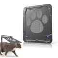 Dog Footprint Pattern Pet Cat Door Window Door Screen Doggie Flap Pet Supplies-30