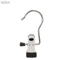 XZJJA 2PC Stainless Steel Clothes Hooks Peg Portable Hanging Clothes Rails Clips Clothespins Socks Underwear Shoes Drying Rack