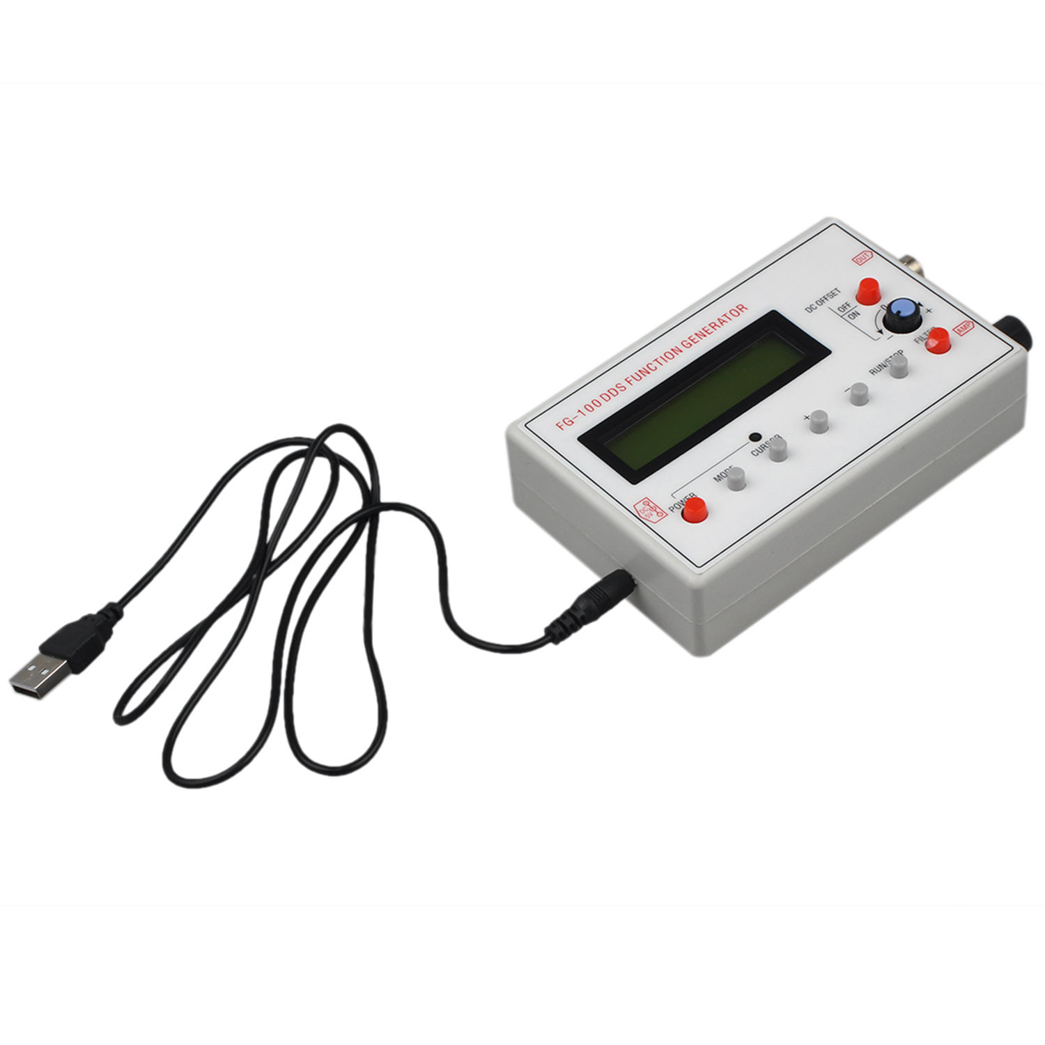 Hot sale FG-100 DDS Function Signal Generator Frequency Counter 1Hz - 500KHz