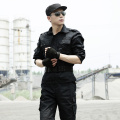 Black Military Uniforms Men Work Security Clothes Tactical Combat Shirt Cargo Pants Special Force Clothing Uniforme Militar