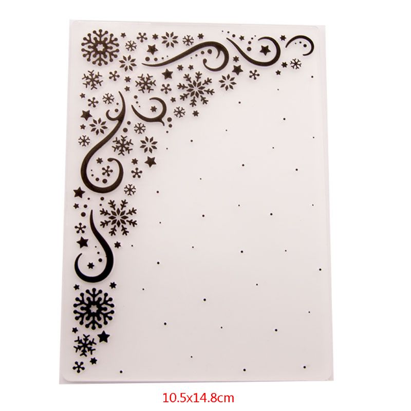 Plastic Embossing Folder Template DIY Scrapbook Photo Album Card Making Decoration Crafts Snowflake Dropshipping