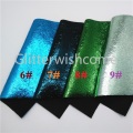 Glitterwishcome 21X29CM A4 Size Metallic Faux Leather Fabric, Crack Synthetic Leather Fabric Sheets, PU Leather for Bows, GM447A