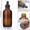 4 X 120ml New Empty 4 Oz Amber Glass Eye Dropper Bottles Boston Round with pipettes for essential oil aromatherapy lab chemicals