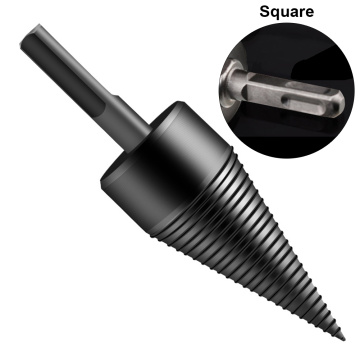 1 Pcs Firewood Machine Drill Wood Reamer Punch Bit Woodwork Split Cone Drilling Tool Woodrnworking Accessories 32MM /42MM