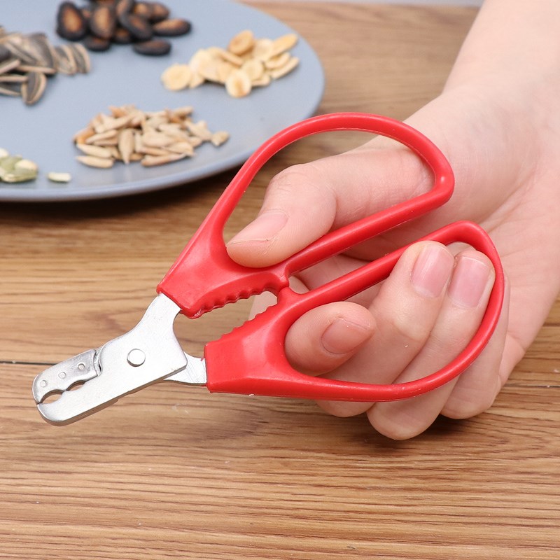 New Nut Plier clip Walnut sunflower Melon Seed Nut Cracker Scissor Pistachio Sheller Opener Household Tool kitchen accessories