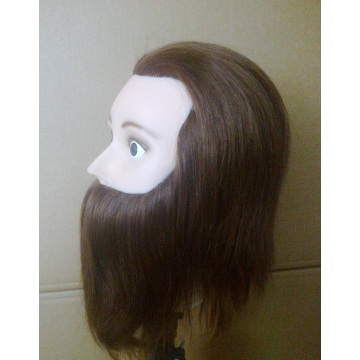 Wholesale Male Mannequin Heads 100% Human Hair Training Head Maniquies Men Natural Hair Styling Mannequins Dummy Hairstyles