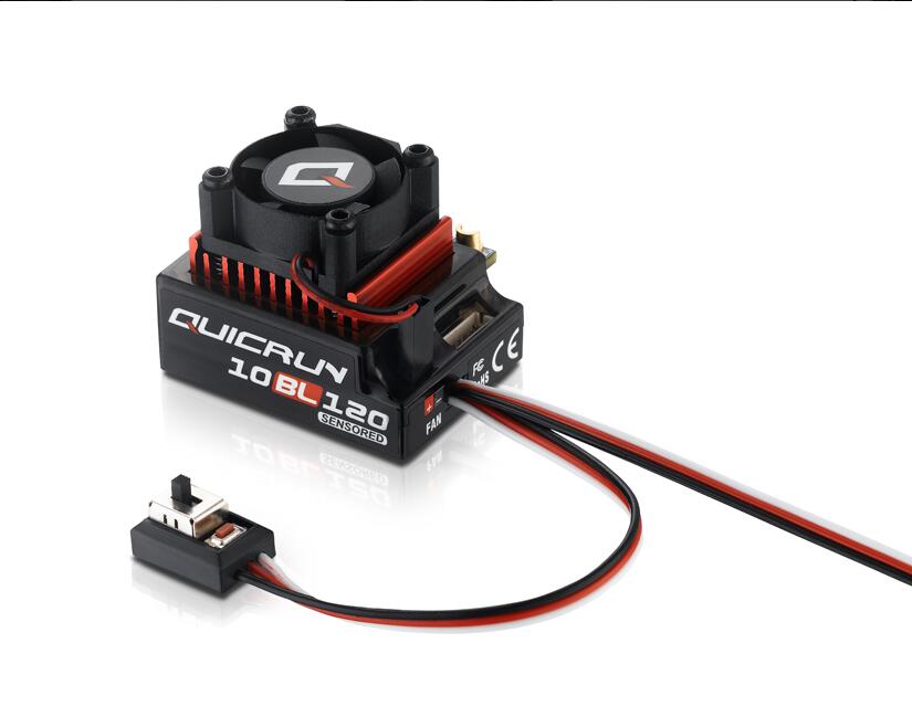 Hobbywing QUICRUN 10BL120 Sensored 120A / 10BL60 Sensored Brushless ESC Speed Controller For 1/10 1/12 RC Mini Car