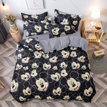 Disney Mickey Minnie Mouse Bedding Set Kids Child Cartoon Donald Duck Duvet Cover Pillowcases Twin Full Queen King Size Bed Sets