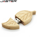 JASTER Free custom logo personality wooden USB flash drive creative gift Leaves u disk bamboo pendrive 4GB 16GB 32GB 64GB hot