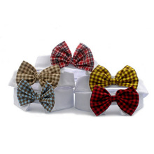 Pet Bow Ties Classic Plaid Print Cat Bow Tie Adjustable Pet Bowtie Collar for Cats Small Puppy Dogs Kitten Apparel Accessories