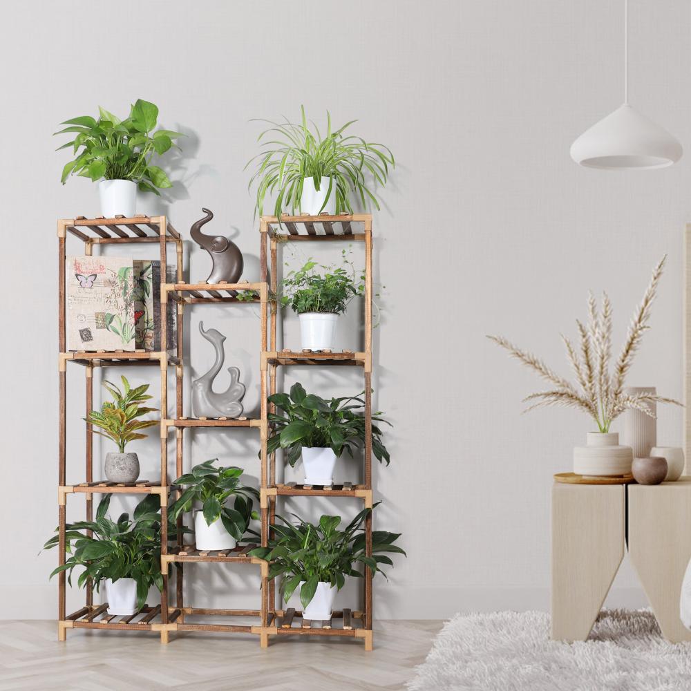 Flexible Combination Tall Plant Shelf Indoor