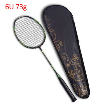 Super Lightweight 6U Badminton Racket Professional Carbon Padel With String For Amateur Intermediate Free Bag Cover Gifts