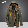 Fishing For Winter Jacket Men Coat Fleece Fishing Wear Thicken Thermal Fishing Jacket Hooded Windproof Zipper Fishing Clothes